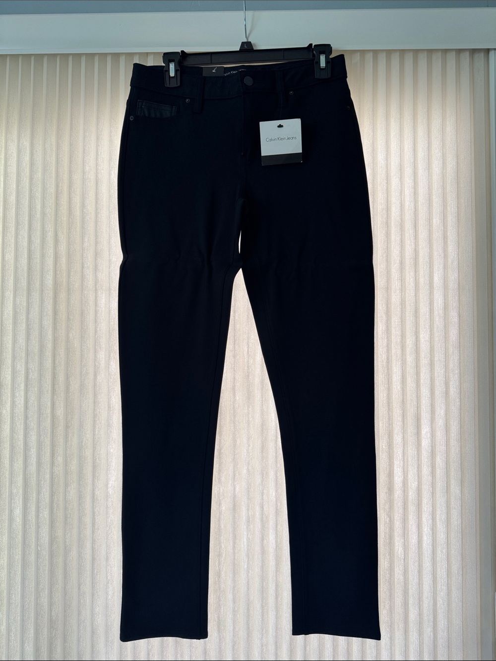 Calvin Klein Slim Straight Black Jeans